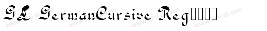GL GermanCursive Reg字体转换